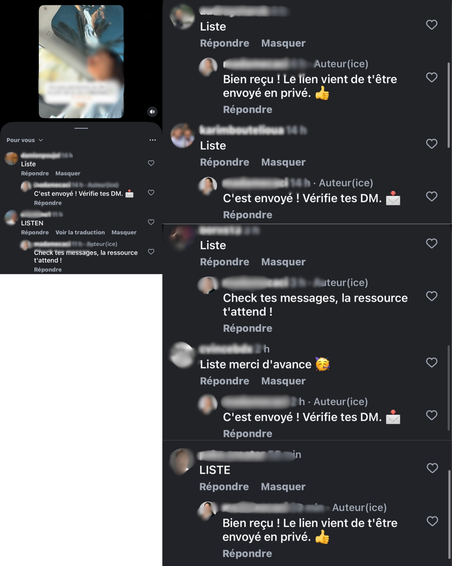 Un mot suffit. La ressource part, la conversation s'ouvre.